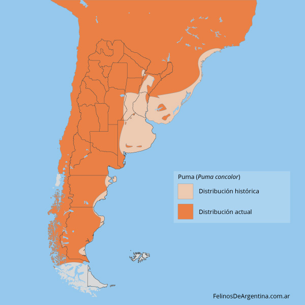 puma-mapa-distribucion Felinos Argentina